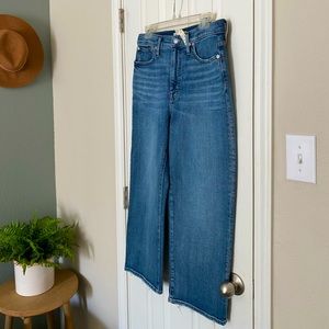 Madewell Slim Wide Leg Crop jeans NWT